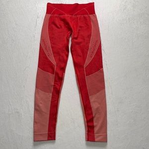 Gymshark red athletic leggings XS